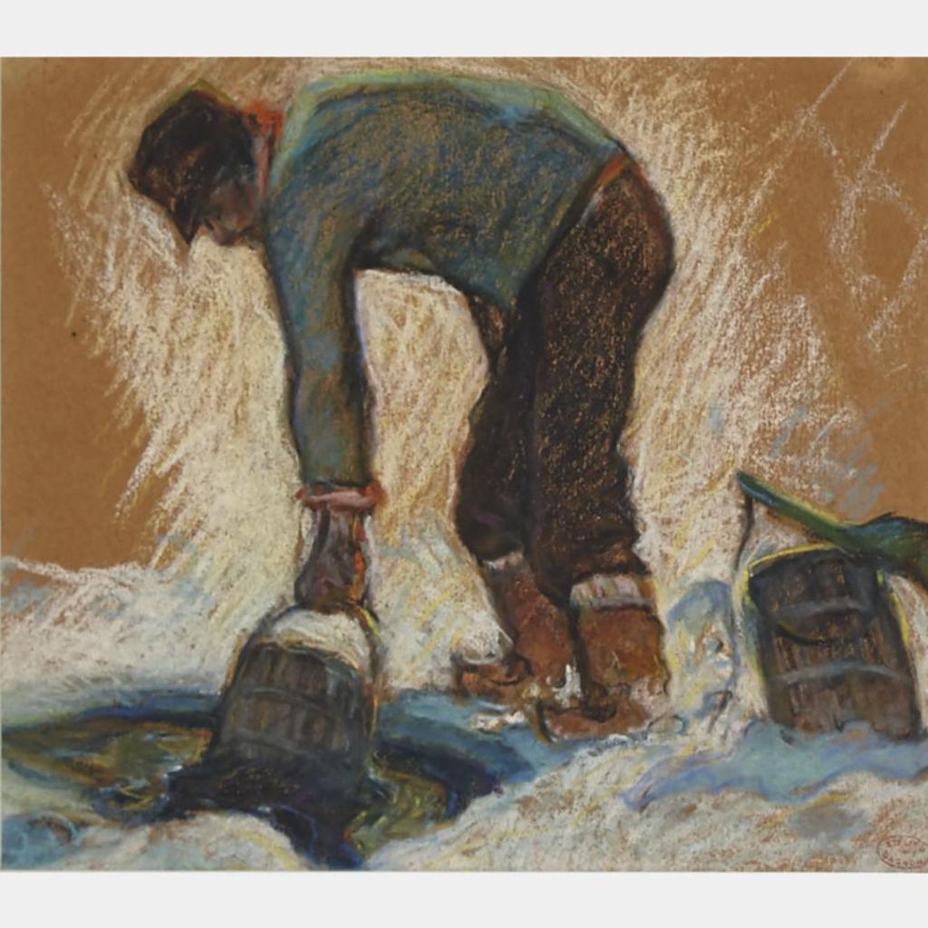 Clarence Alphonse Gagnon (1881-1942) - Prise D’Eau (Study For Maria Chapdelaine)