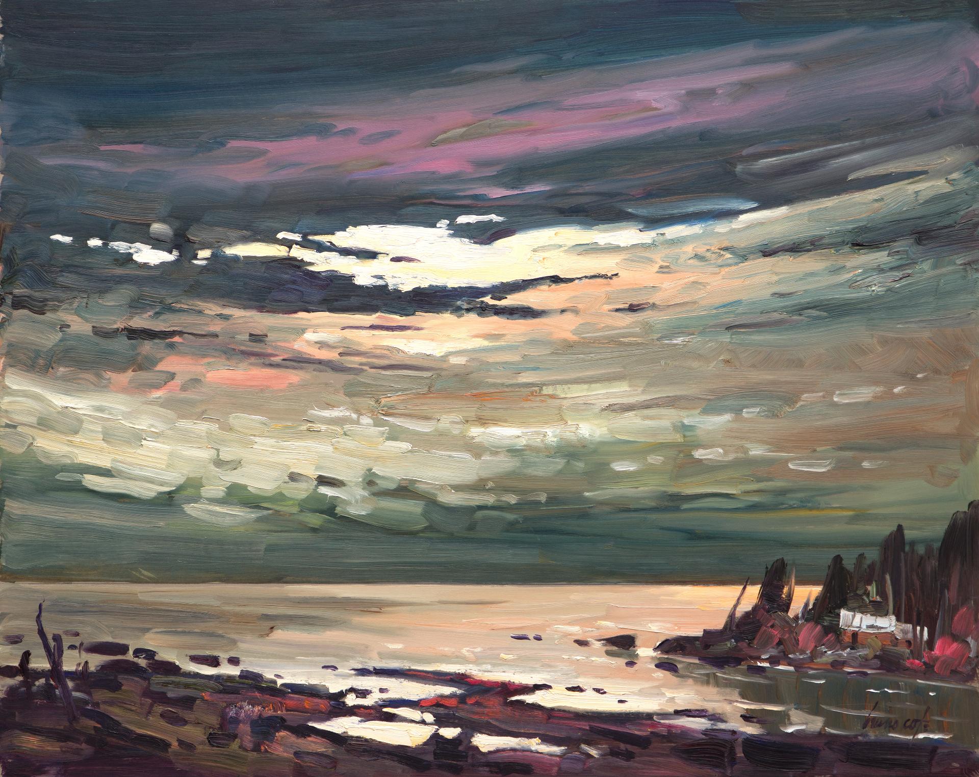 Bruno Cote (1940-2010) - Lumières sur le Saint-Laurent, n. d.