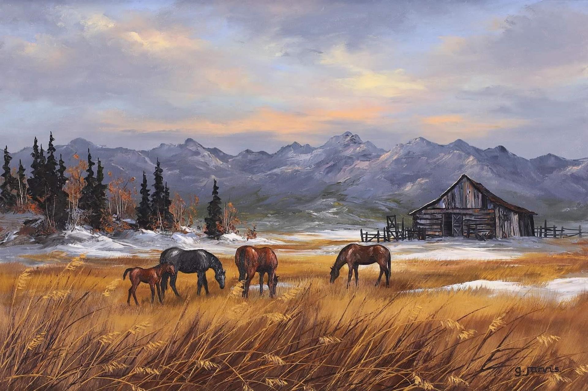 Georgia Jarvis (1944-1990) - A Foothills Scene