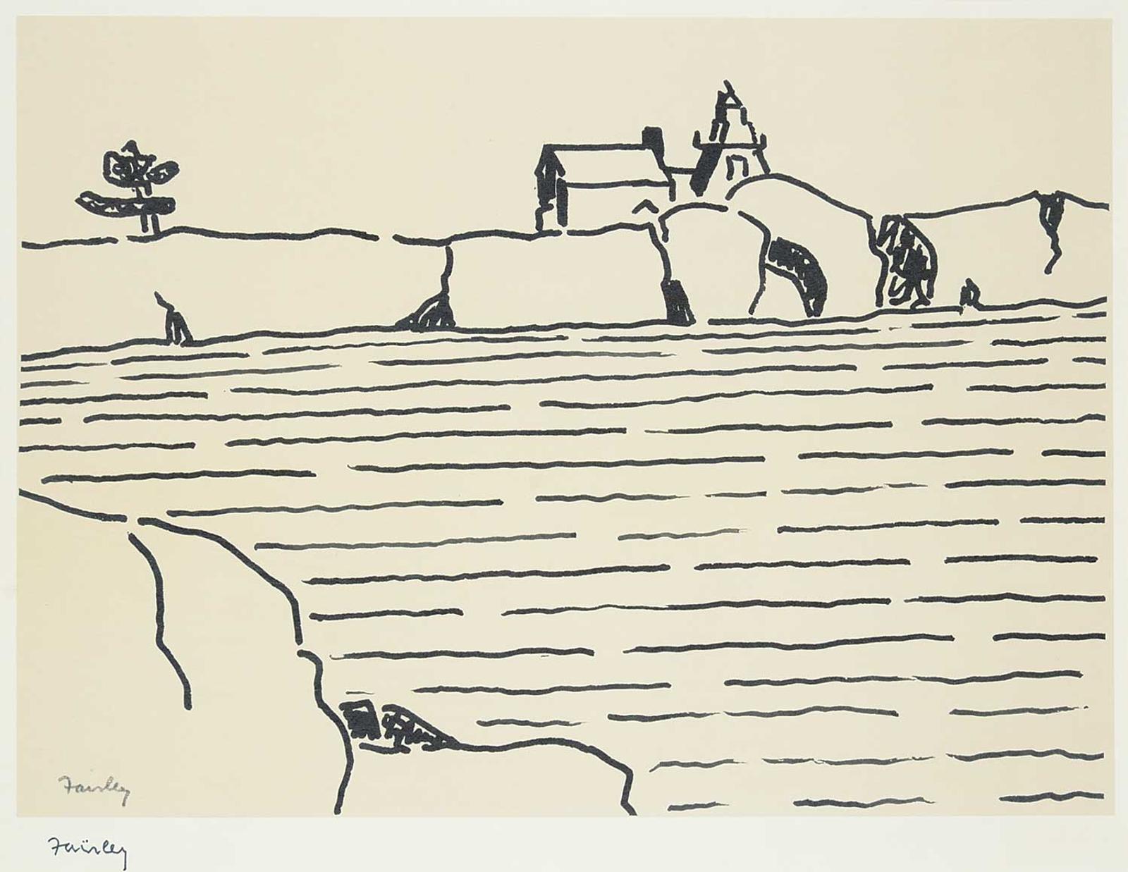 Barker Fairley (1887-1986) - Untitled - Across the Bay