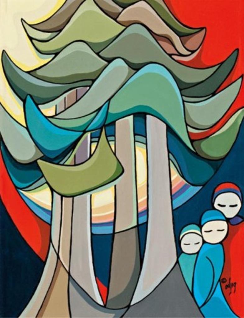 Daphne Odjig (1919-2016) - Wings in the Sunset