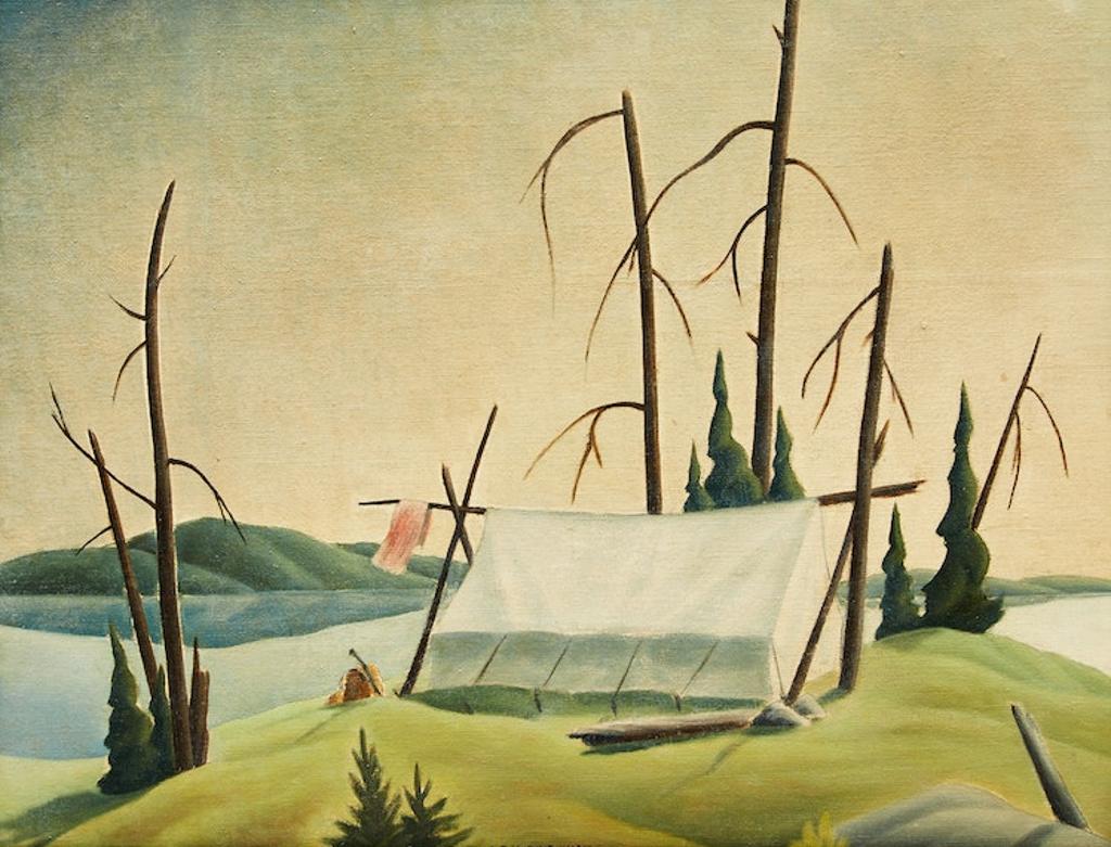 Lawren Phillips Harris (1910-1994) - Camp Site, Algonquin Park