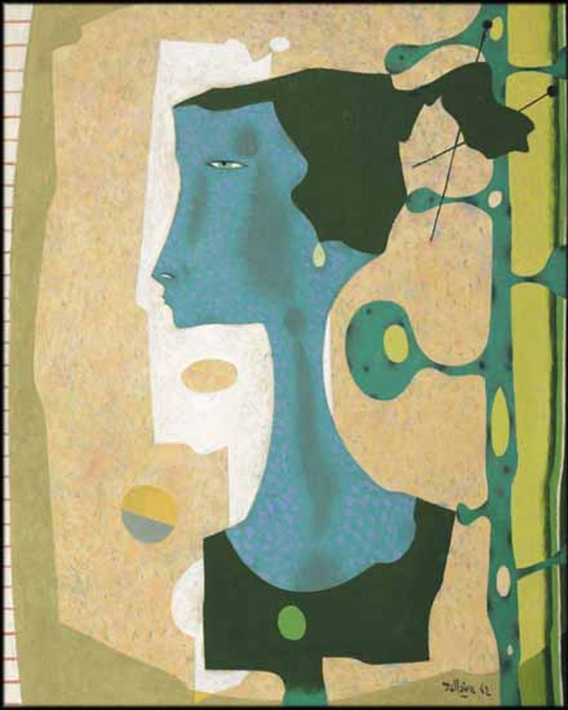 Jean-Philippe Dallaire (1916-1965) - Portrait de femme