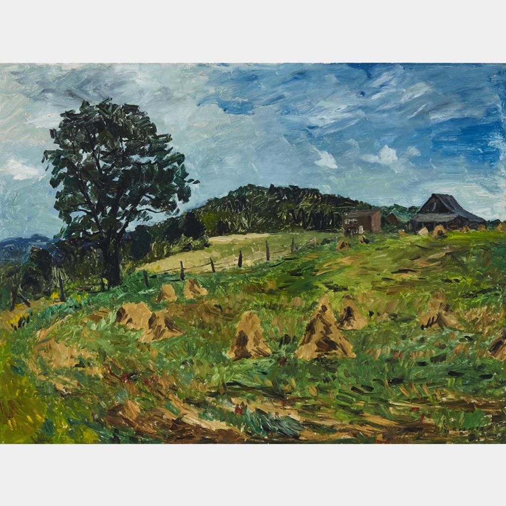 William Goodridge Roberts (1921-2001) - Farm Buildings And Oatfield, 1962