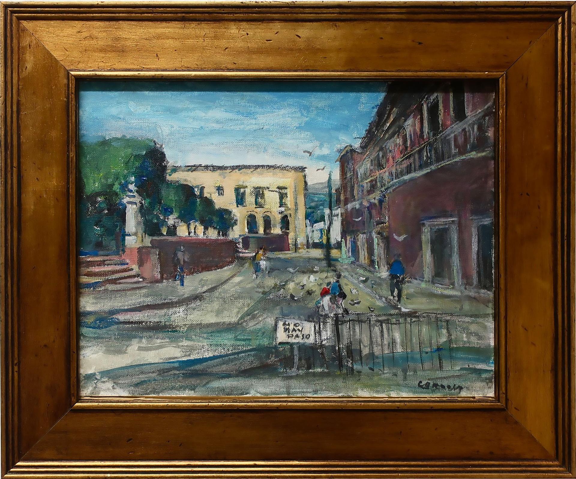 Frank Leonard Brooks (1911-1989) - San Francisco St. Across Jardin