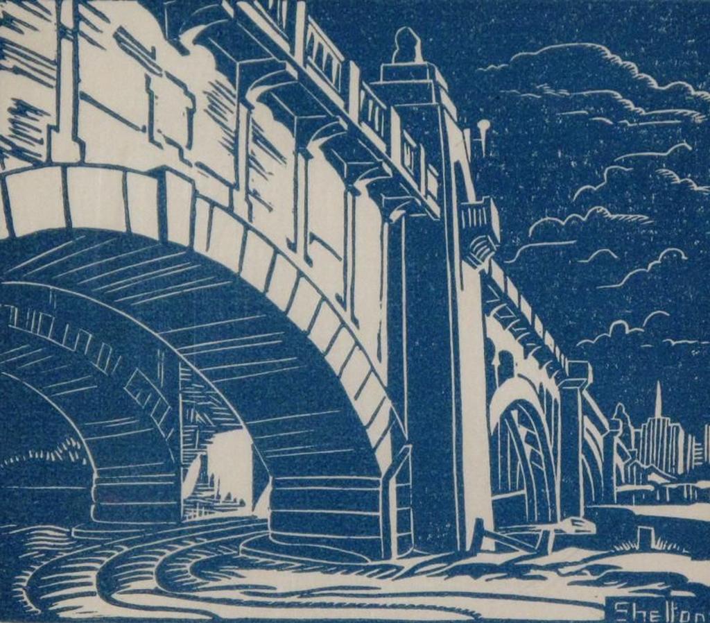 Margaret Dorothy Shelton (1915-1984) - Centre Street Bridge, Calgary; 1940