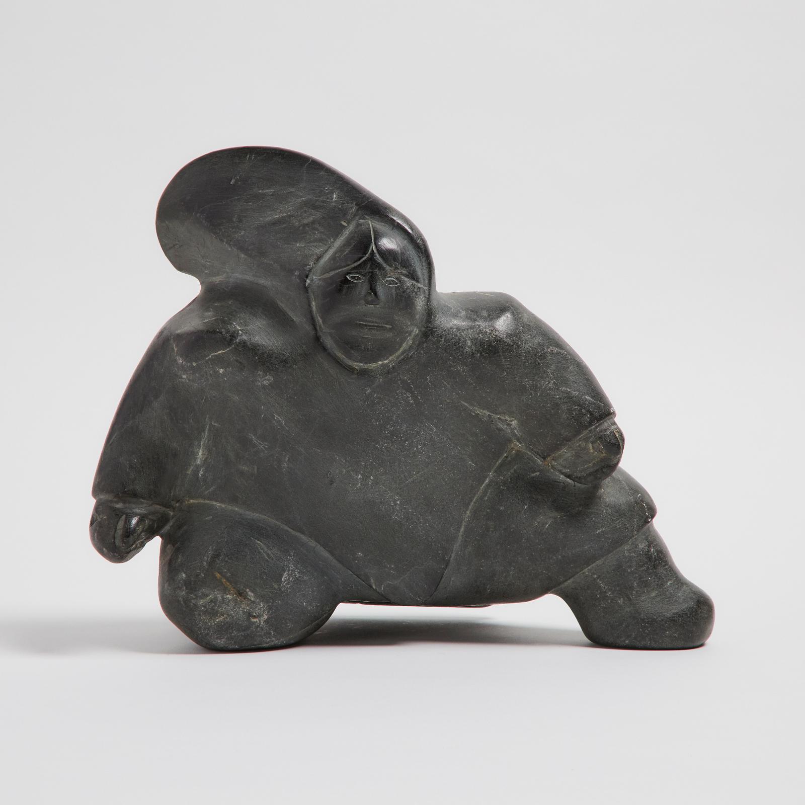 Mathew Aqigaaq (1940-2010) - Kneeling Woman