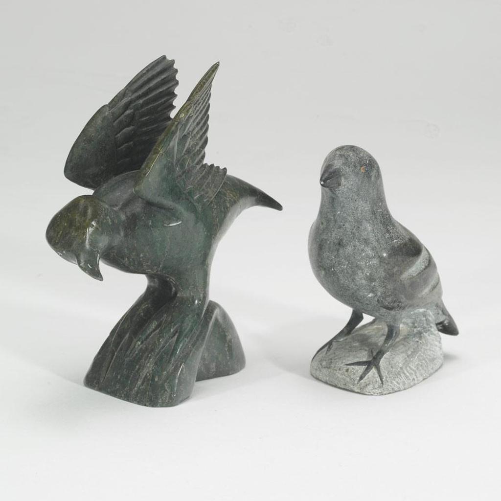 Joe Ittukallak (1949) - Two Birds (One With Spread Wings)