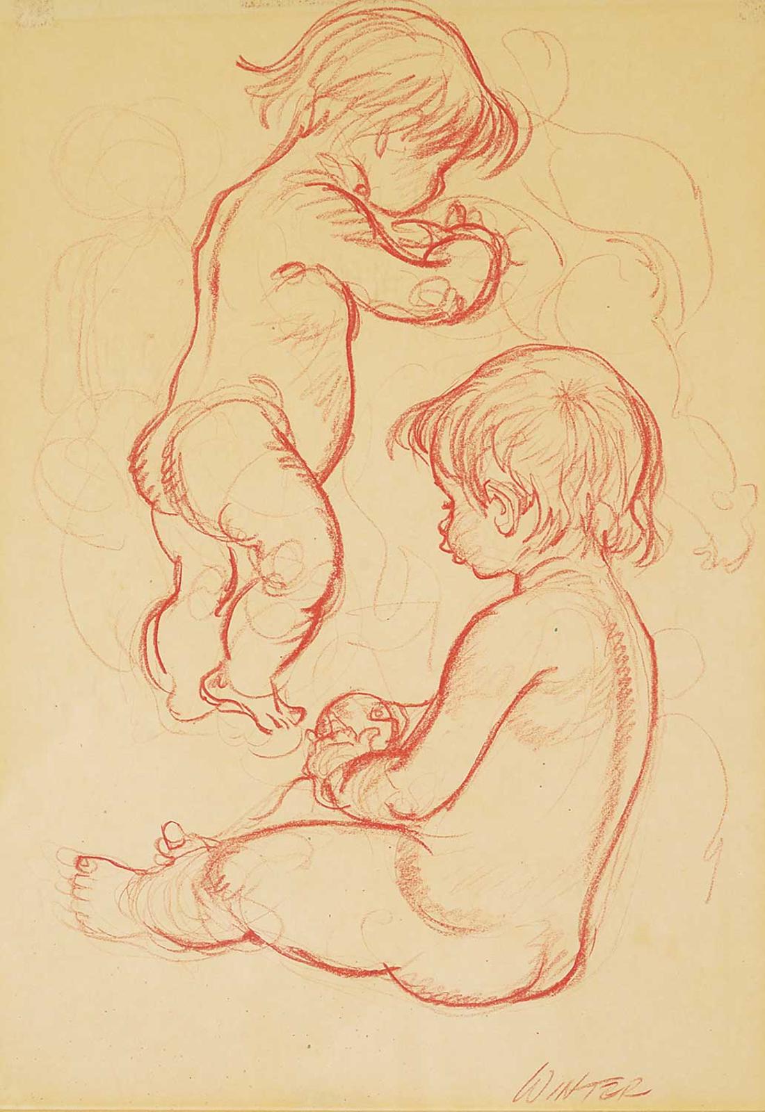 William Arthur Winter (1909-1996) - Untitled - After the Bath