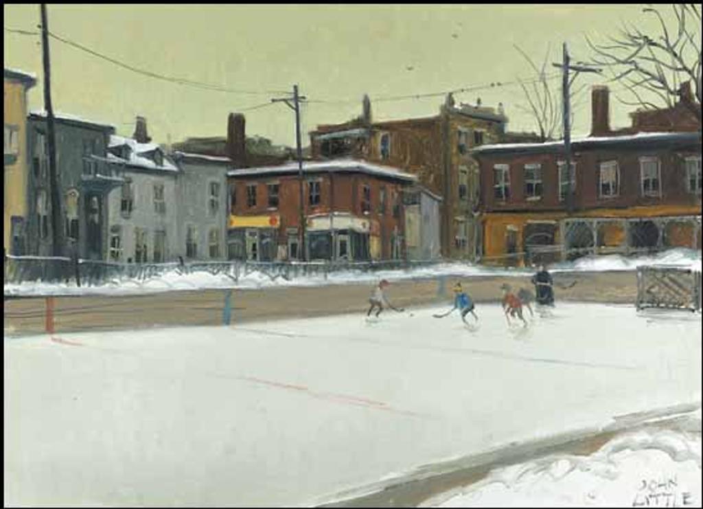 John Geoffrey Caruthers Little (1928-2024) - La Patinoire, rue St. Antoine, St. Henri, Montreal