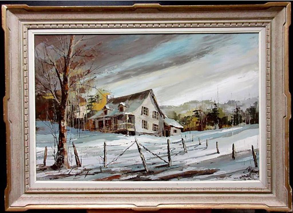 Claude Langevin (1942-2024) - Untitled (Homestead In Winter)
