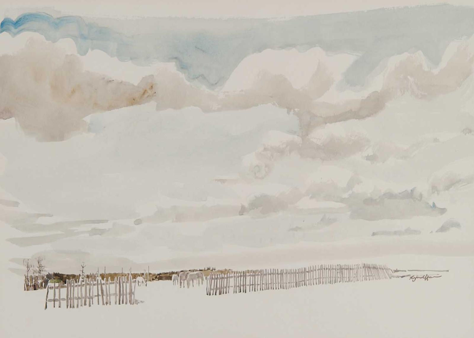 Raymond Chow (1941) - Four White Horses and Fence