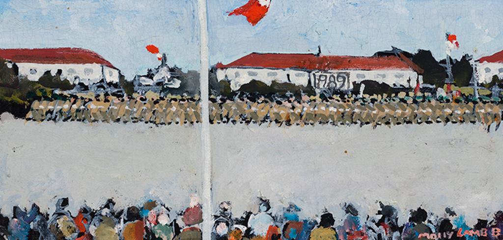 Molly Joan Lamb Bobak (1922-2014) - The March Past Countess Mountbatten