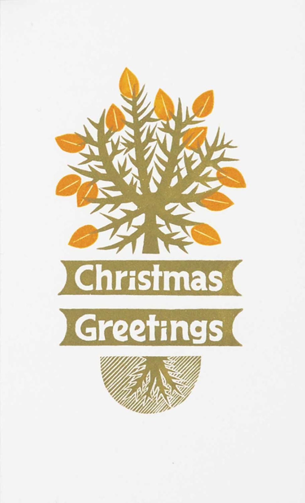Alistair Macready Bell (1913-1997) - Untitled - Christmas Greetings Tree