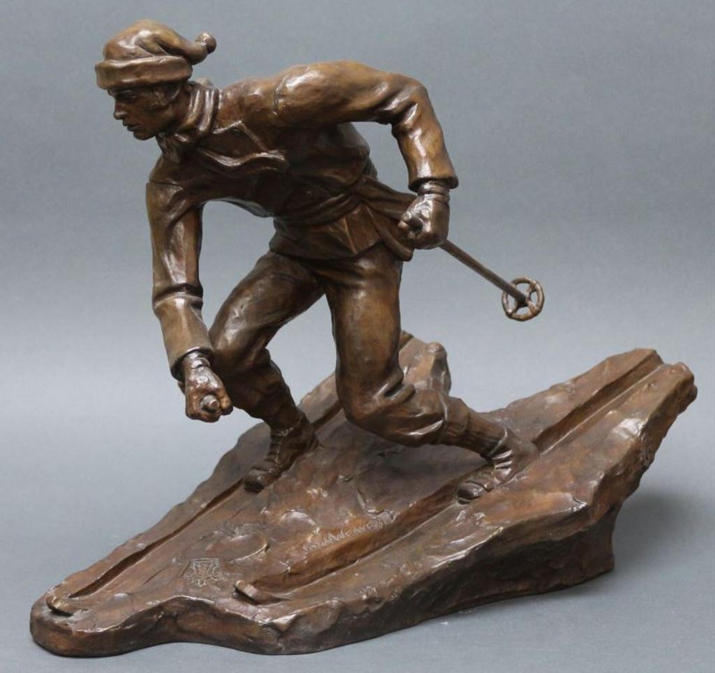 John Barney Weaver (1920-2012) - SKIER; 1984