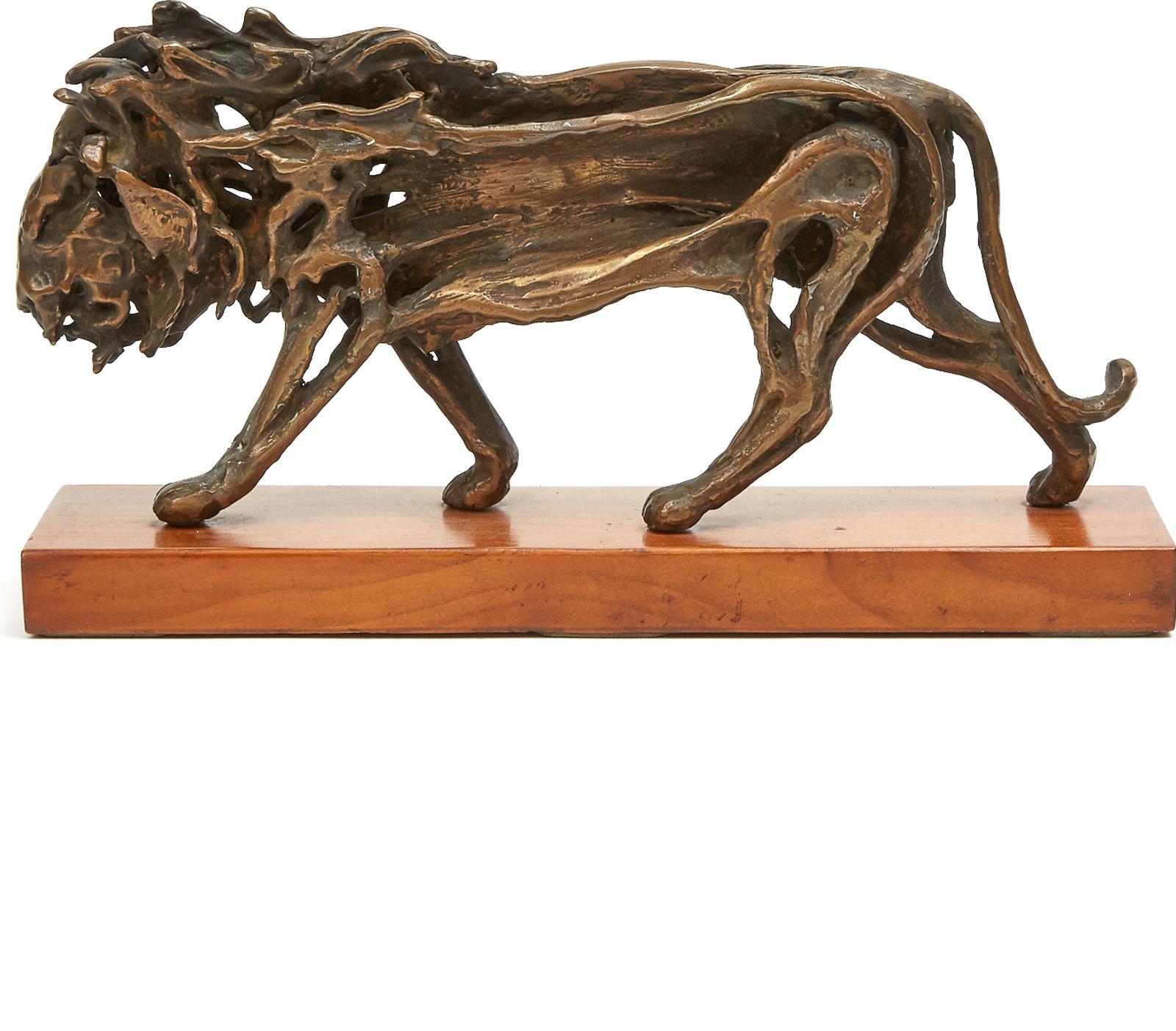 Robert Howard Cook (1921) - Lion Walking, 1988