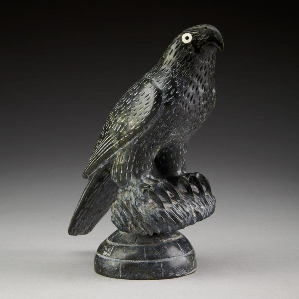 Charlie Ugyuk (1931-1998) - Bird Perched On A Rock