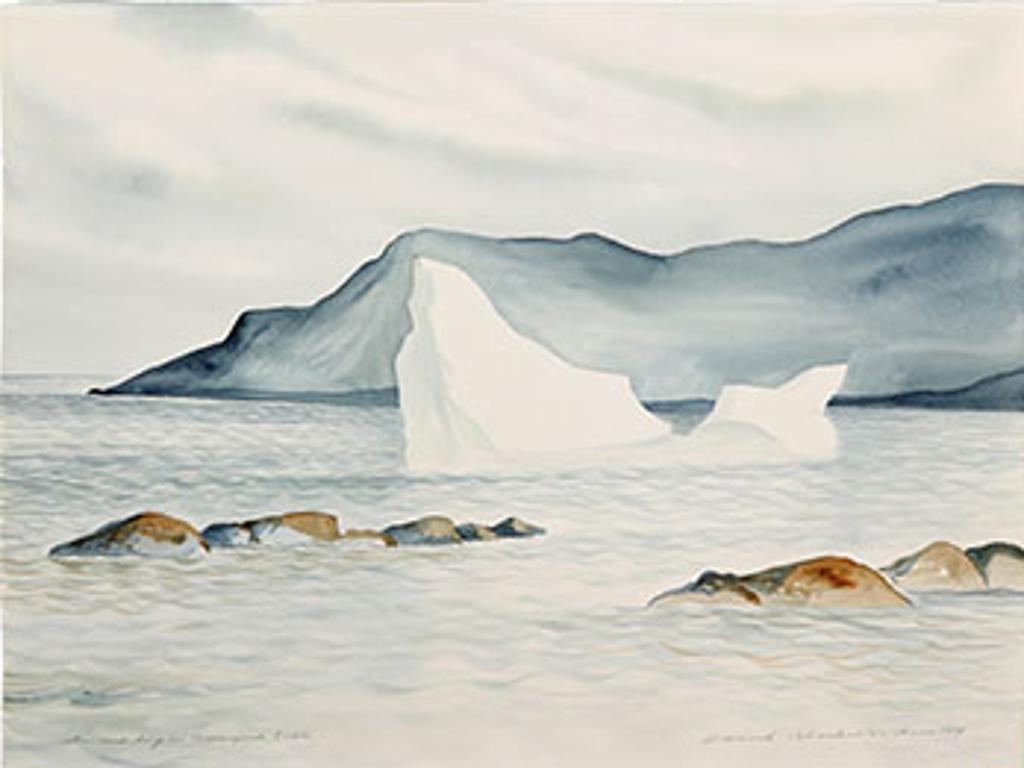 David Lloyd Blackwood (1941-2022) - Stranded Berg in Greenspond Tickle