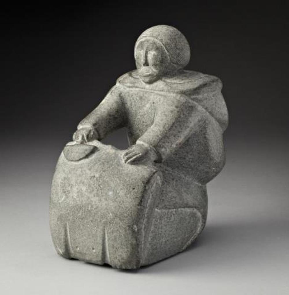 Mary Tukiliaq Padlayat (1906) - Woman Scraping Polar Bear Hide