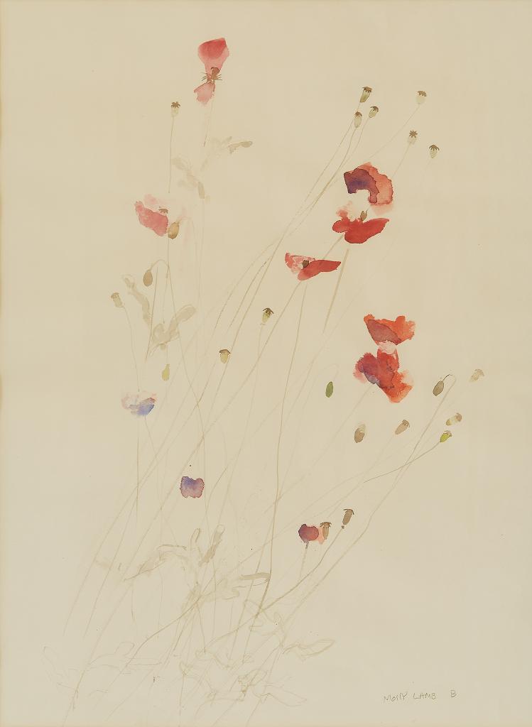 Molly Joan Lamb Bobak (1922-2014) - Poppies