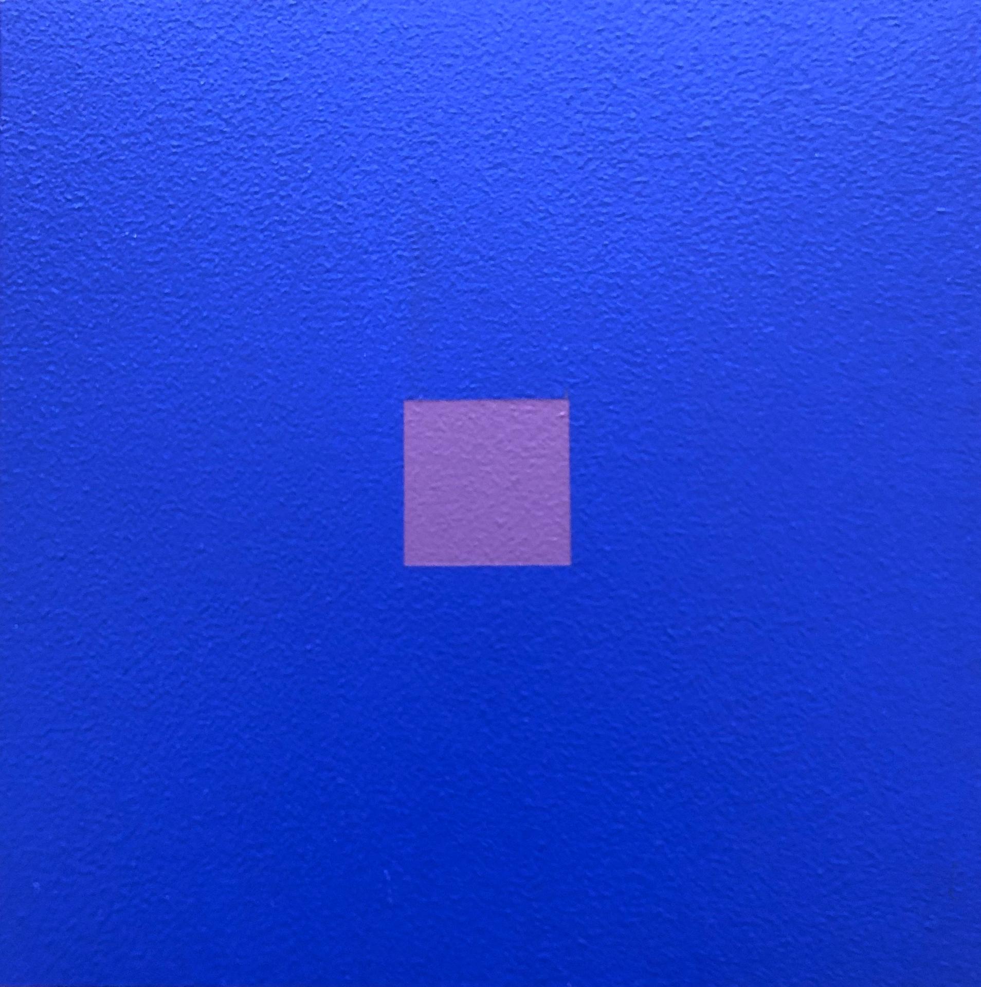 Claude Tousignant (1932) - Koan en bleu cobalt et violet-gris, 2017