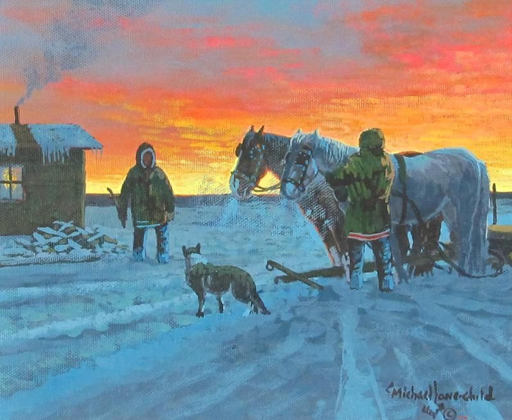 Michael Lonechild (1955) - We Are Going For Fire Wood