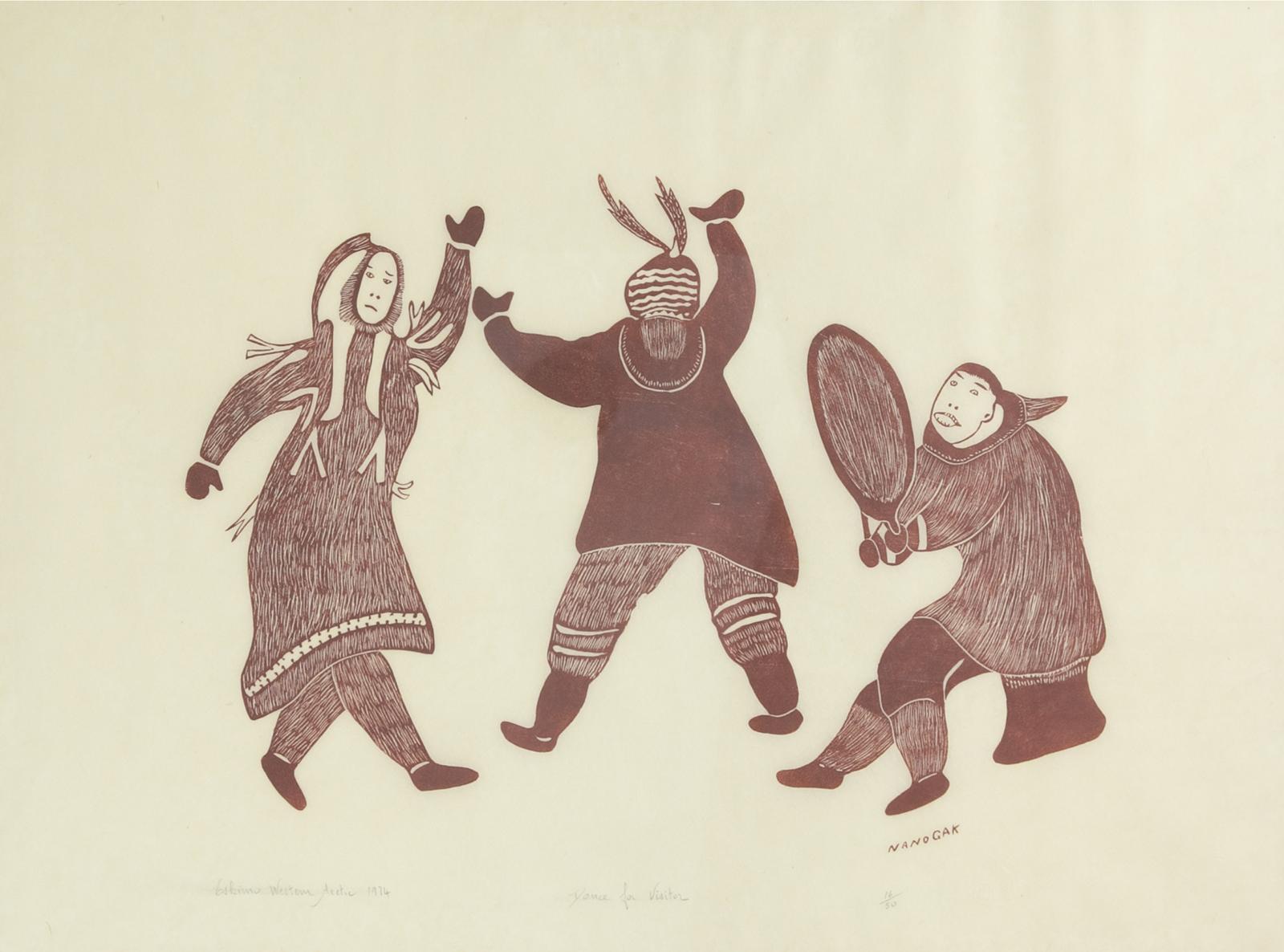 Agnes Nanogak (1925-2001) - Dance For Visitor