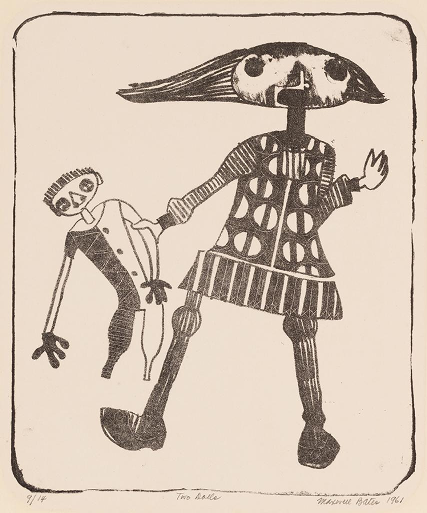 Maxwell Bennett Bates (1906-1980) - Two Dolls