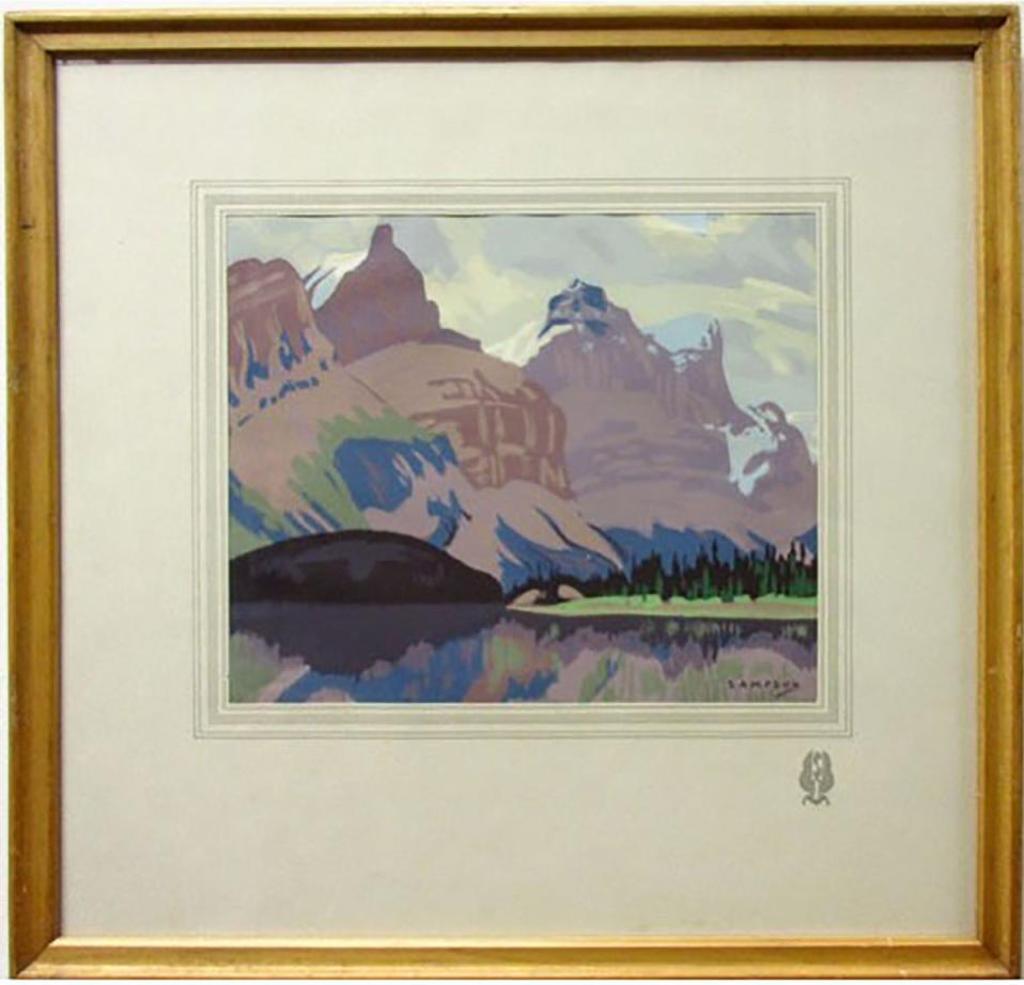 Joseph Ernest Sampson (1887-1946) - Maligne Lake, Jasper Park; Rapids