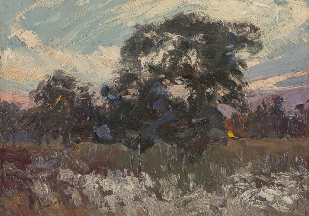 James Edward Hervey (J.E.H.) MacDonald (1873-1932) - Dusk at Thornhill