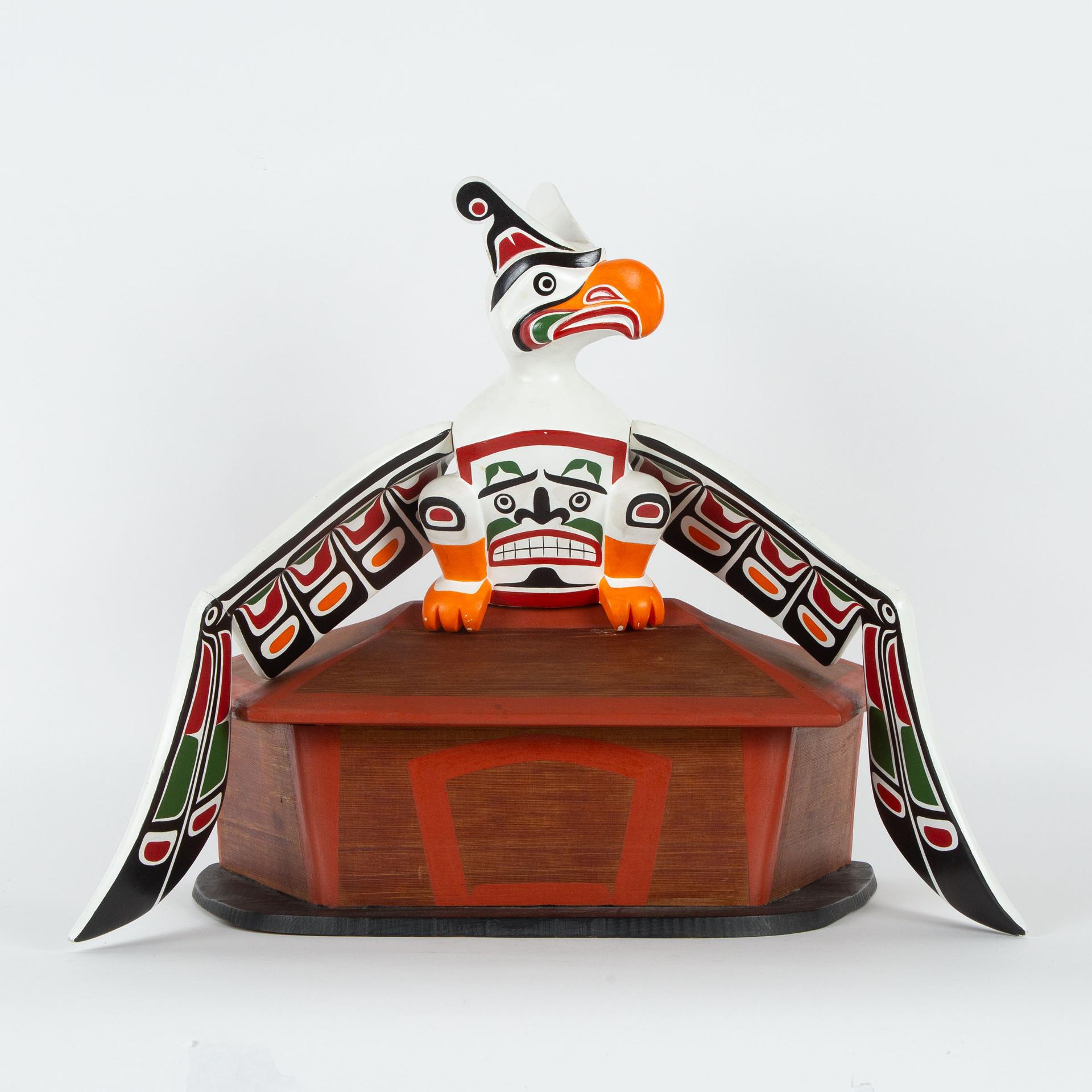 Simon Dick (1951) - Maquette For Longhouse And Thunderbird Structure For Expo 86