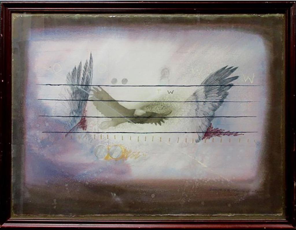 Carl Beam (1943-2005) - Untitled (Eagle/Sitting Bull)