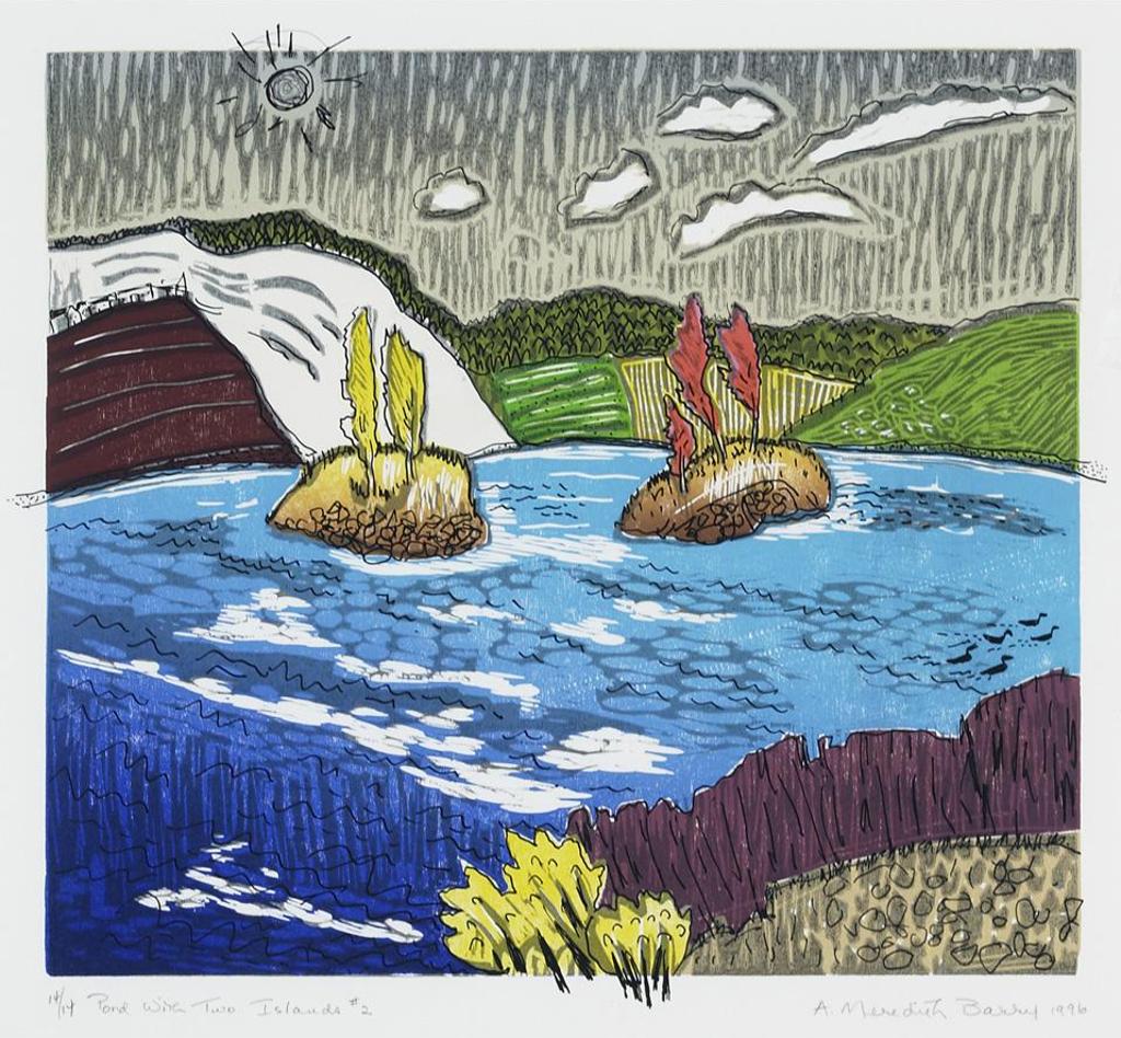 Anne Meredith Barry (1932-2003) - Pond With Two Islands #2