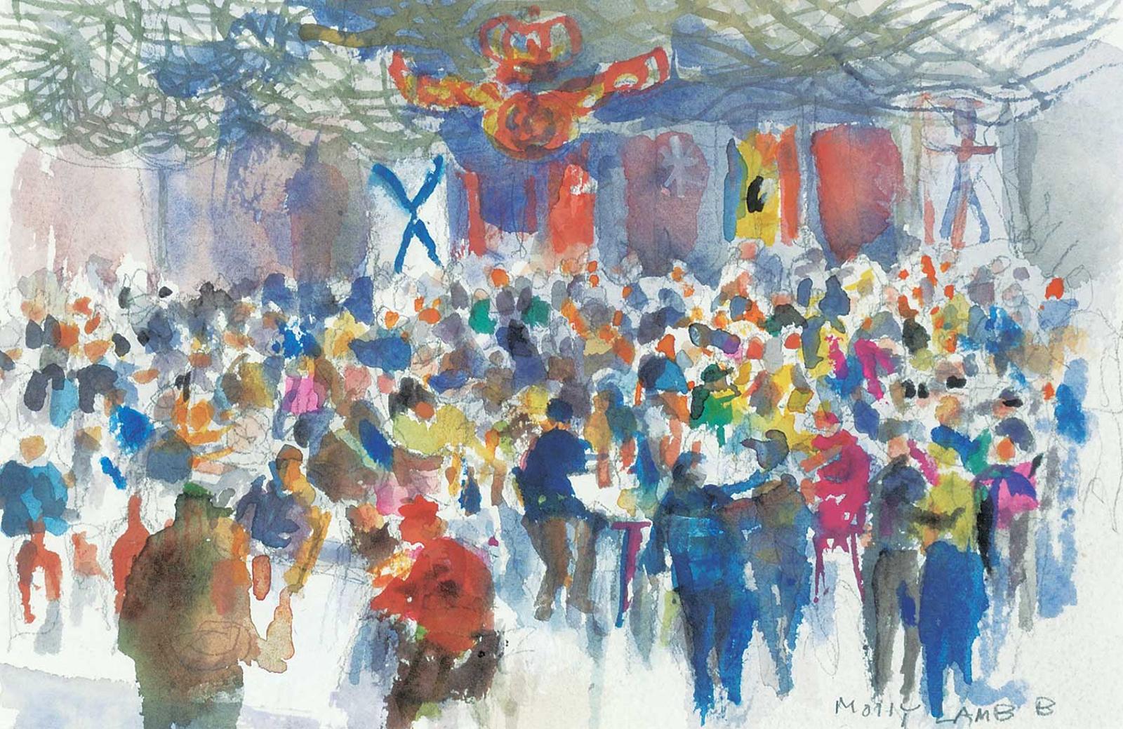 Molly Joan Lamb Bobak (1922-2014) - Untitled - Around the Carousel