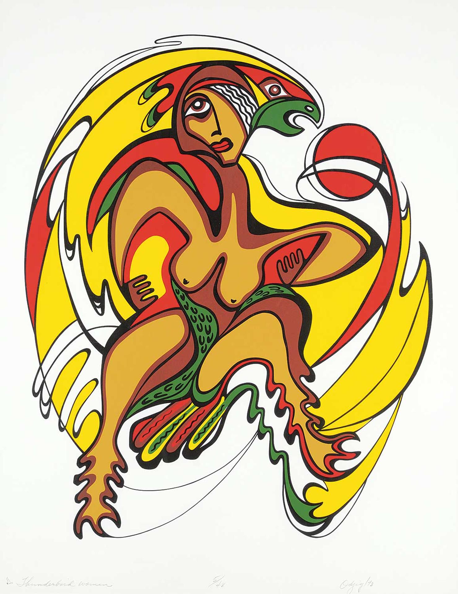 Daphne Odjig (1919-2016) - Thunderbird Woman  #5/48