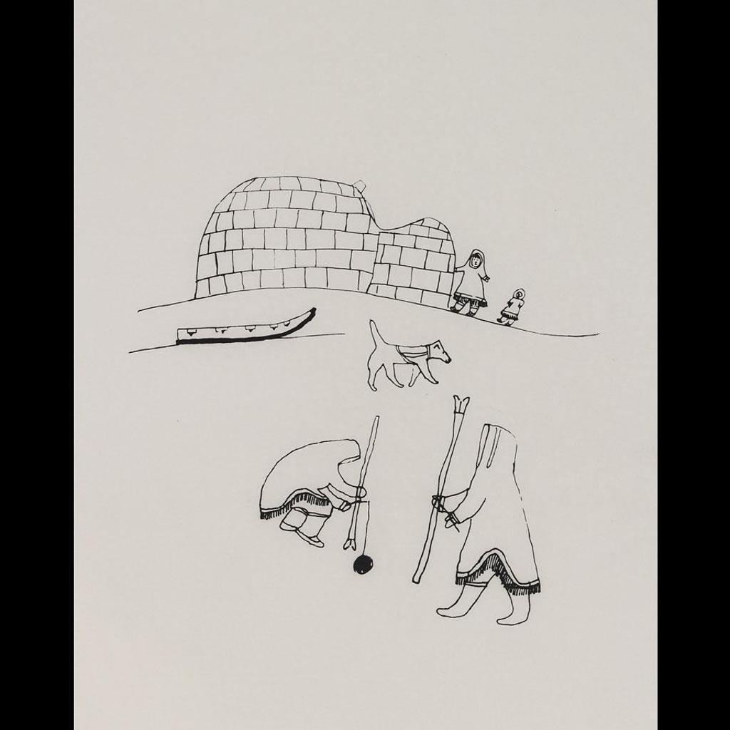 Eleesapee Ishulutaq (1925-2018) - Ice Fishing