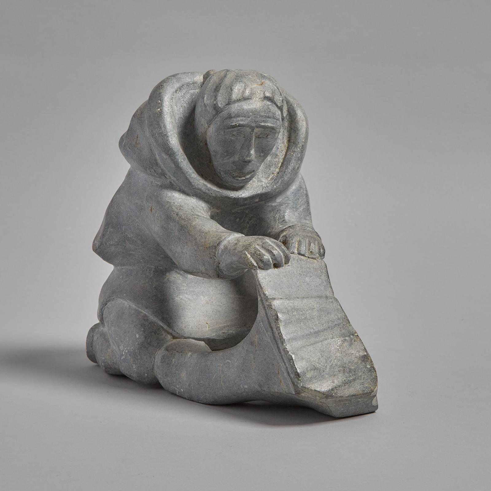 Joanasi Naluiyuk (1917) - Woman Cleaning Skin