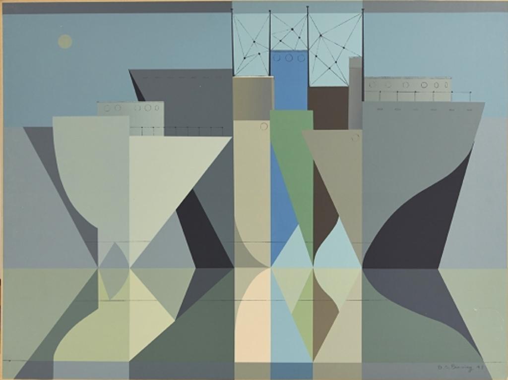 Bertram Charles (B.C.) Binning (1909-1976) - Ships in a Classical Calm