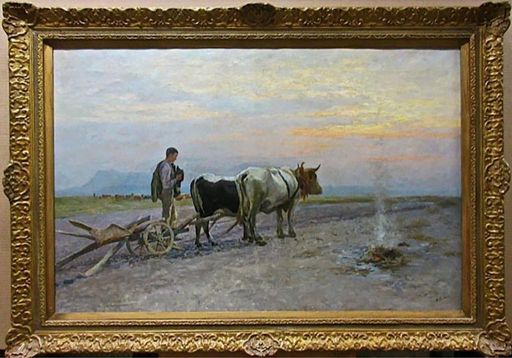 Oskar Seidel (1845-1900) - Abendlachten (Evening Laughed)