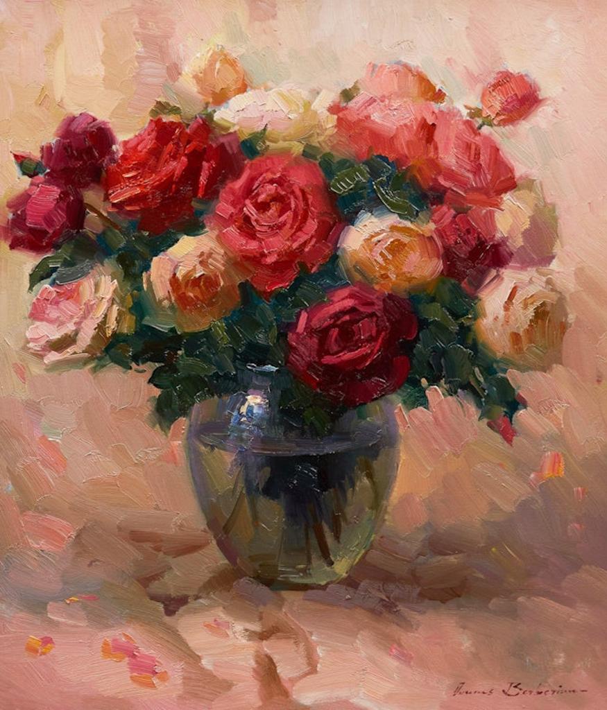 Ovanes Berberian (1951) - Still LIfe with Roses