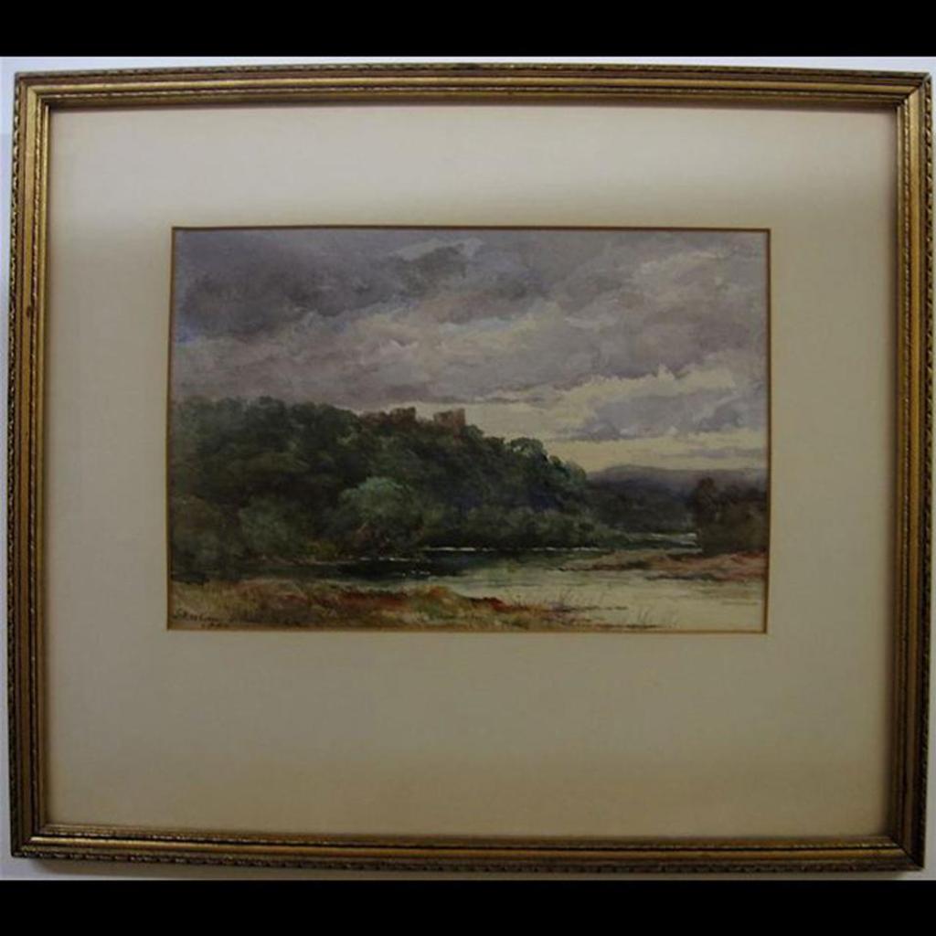 George Harlow White (1817-1888) - River Study With Distant Castles
