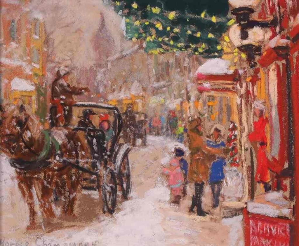 Horace Champagne (1937) - Voila...Le Restaurant Parmesan (Rue St-Louis, Vieux Quebec); 2010