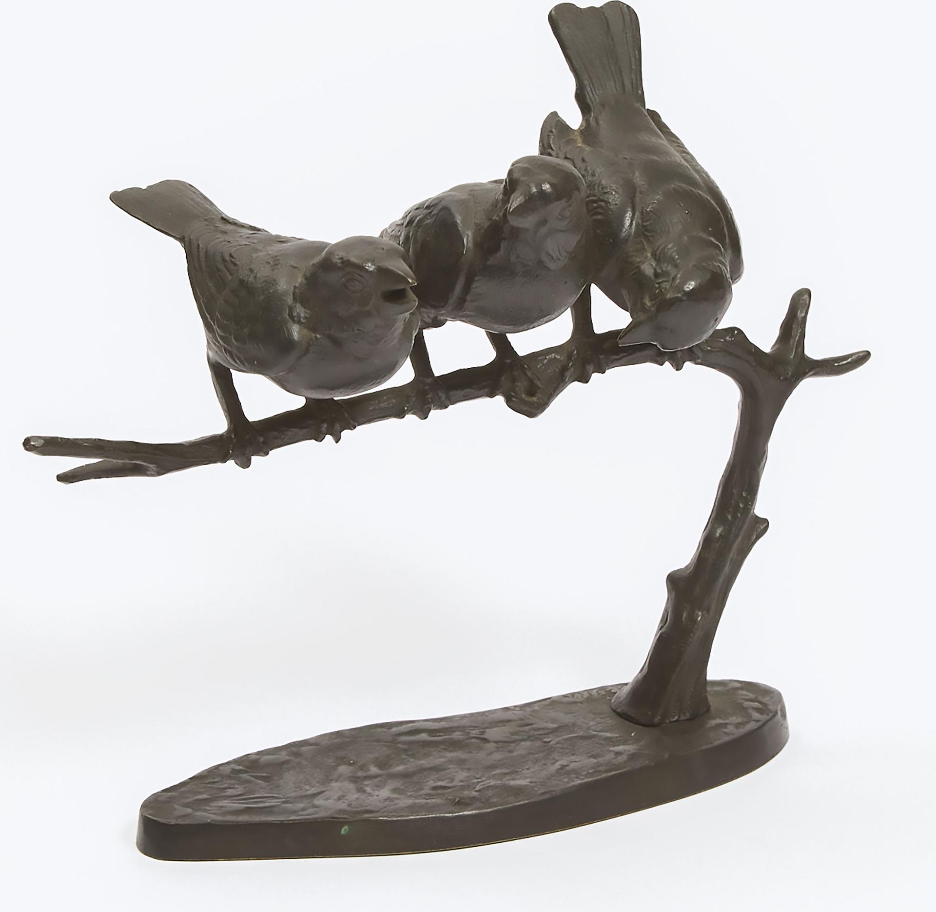 Wilhelm Carl Robra - Three Sparrows