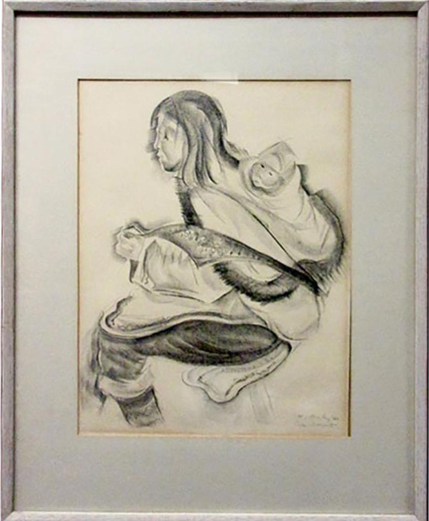 Kathleen Frances Daly (1898-1994) - Inuit Mother And Child