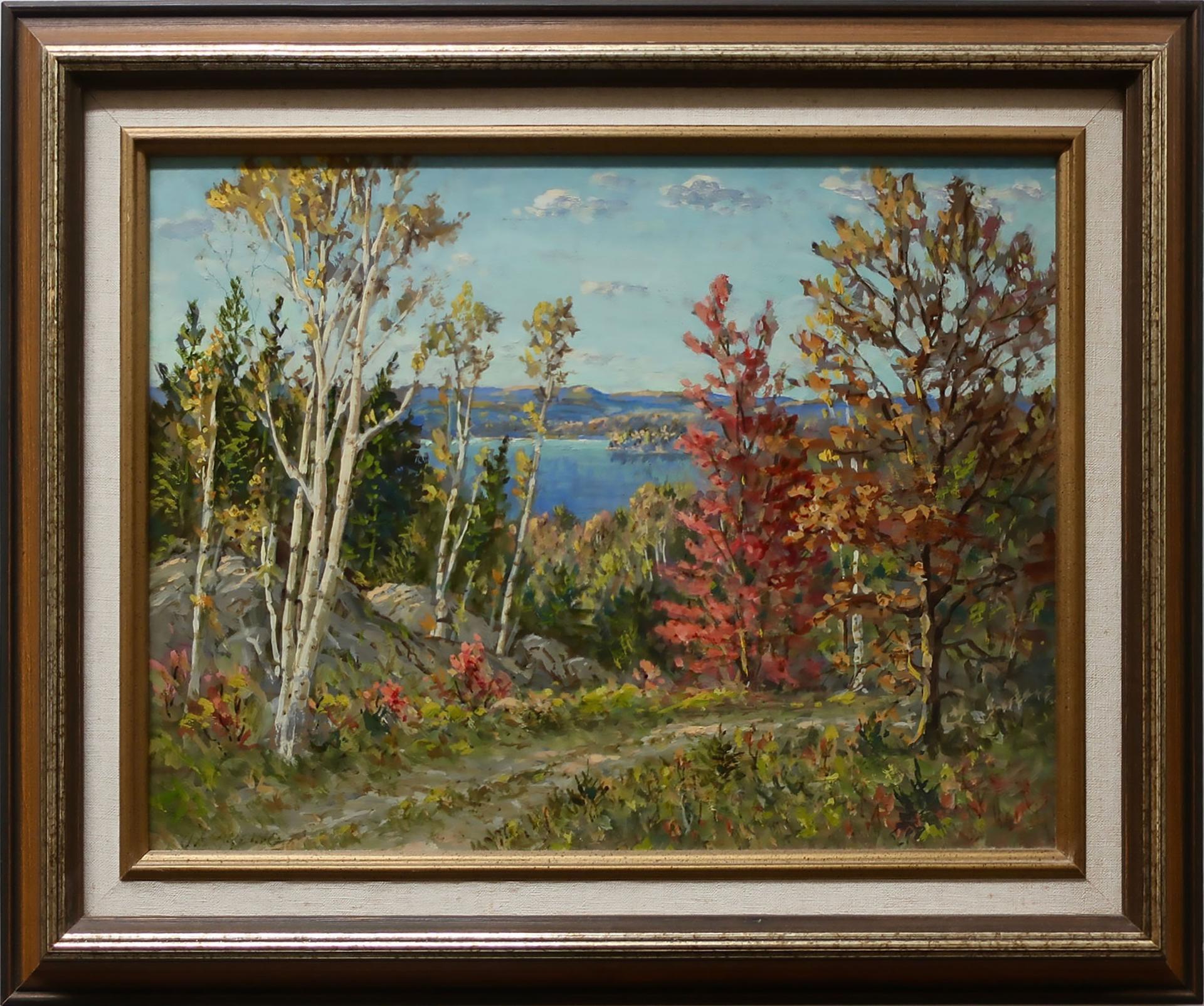 Otto Planding (1887-1964) - Late Autumn - Crow Lake, Algoma