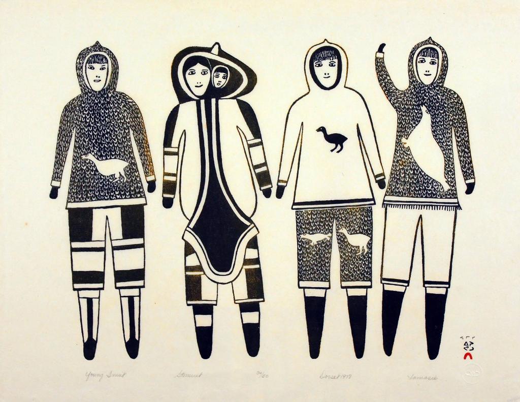 Jamasie Teevee (1910-1985) - Young Inuit; 1977