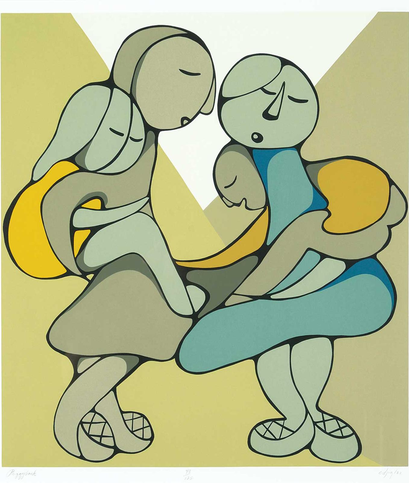 Daphne Odjig (1919-2016) - Piggyback #43/125