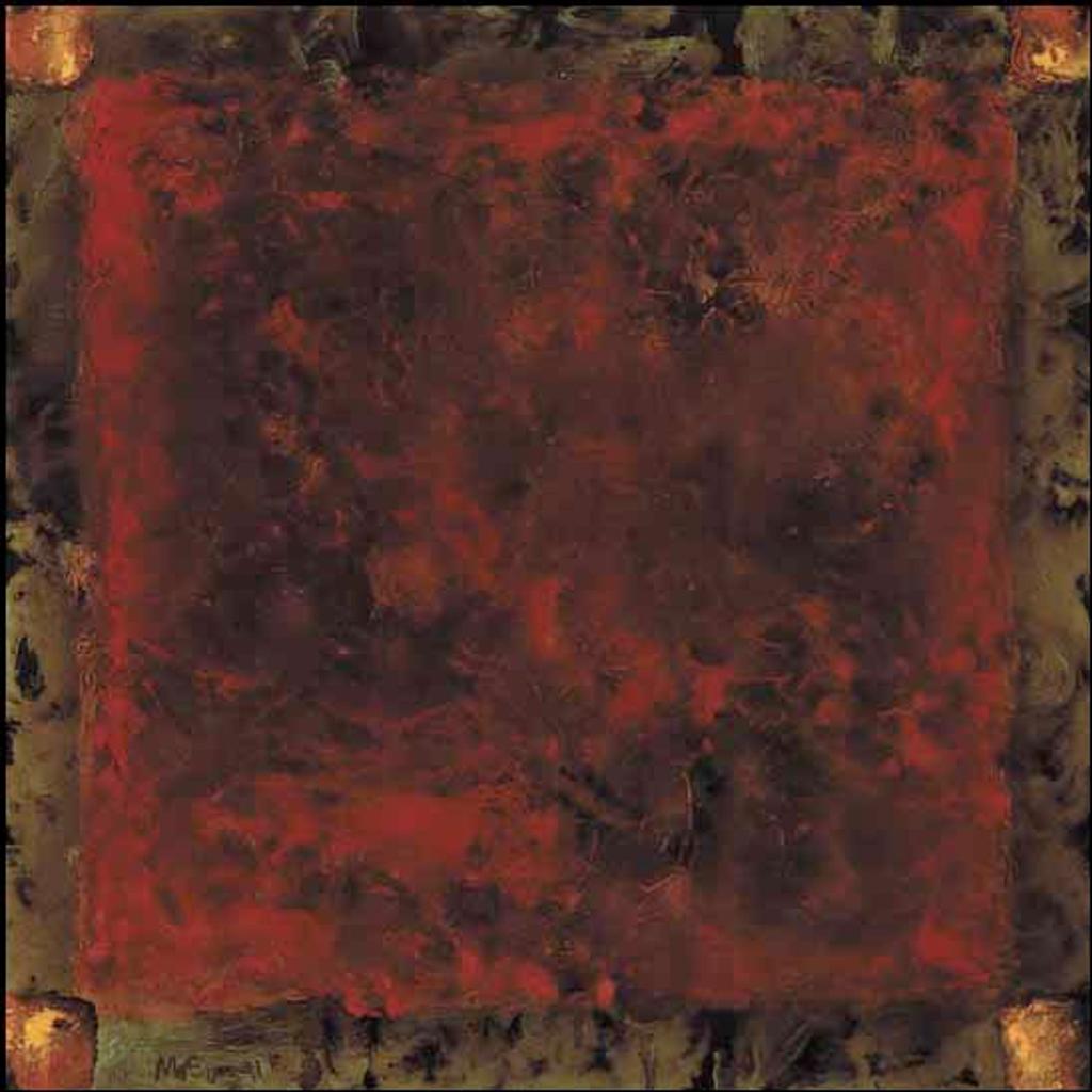 Jean Albert McEwen (1923-1999) - Miroir sans image / rouge-orangé - no. 9