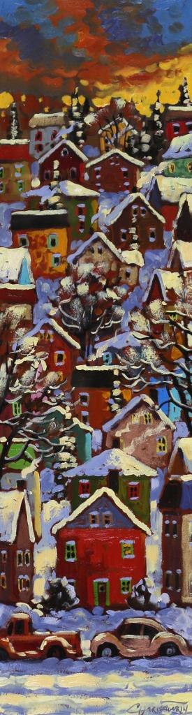 Rod Charlesworth (1955) - Houses On A Hillside
