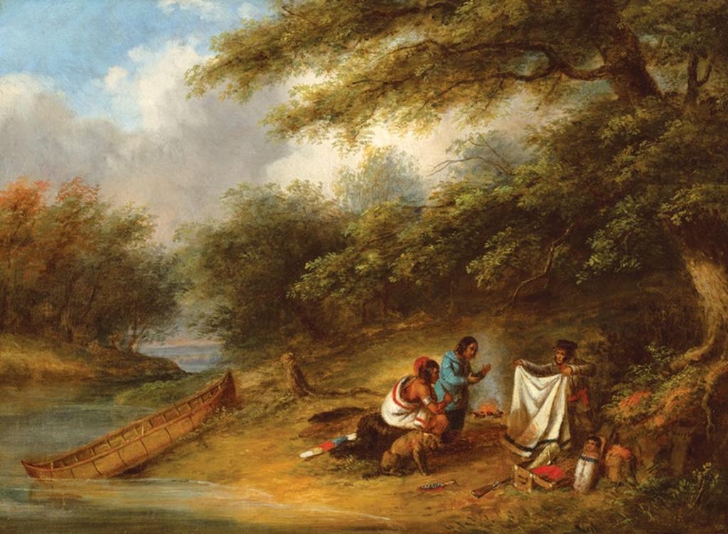 Cornelius David Krieghoff (1815-1872) - Hudson Bay Trader (Early Trading with the Indians), circa 1845-47